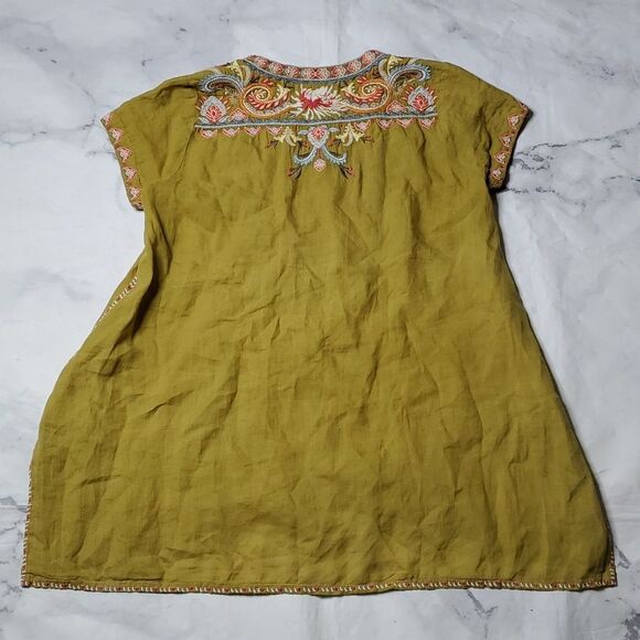 Johnny Was Workshop Tikal Embroidered Swing Blouse - Picture 6 of 6